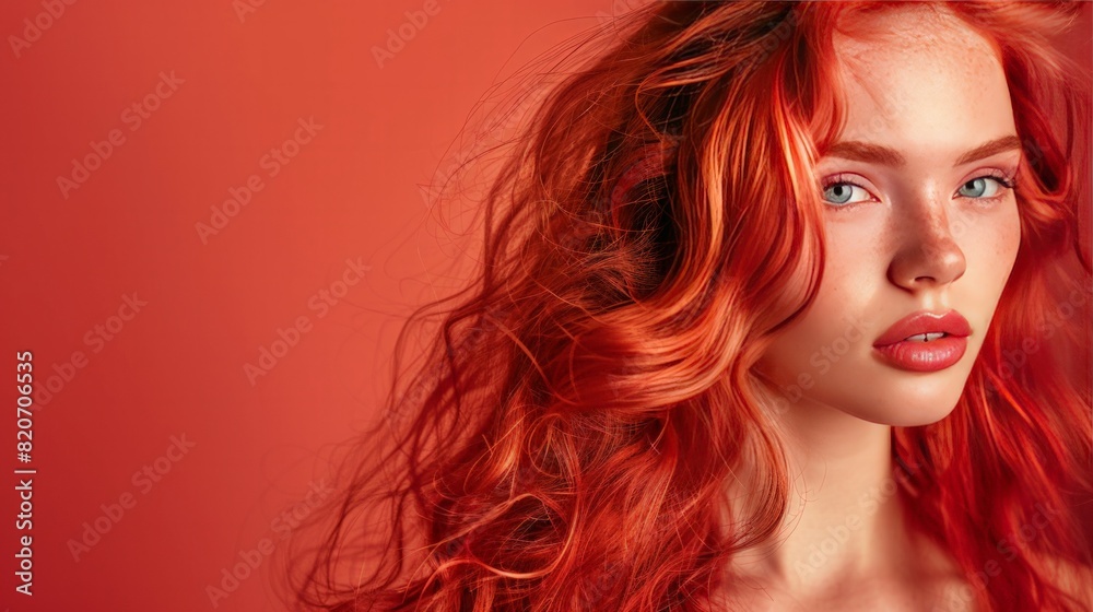 A mesmerizing image of a model with a stylish hairstyle, highlighting the importance of hair care and styling products.