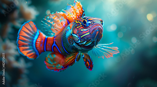 Mandarin fish underwater photo