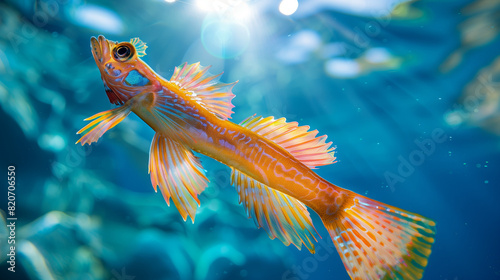 Darter fish underwater photo