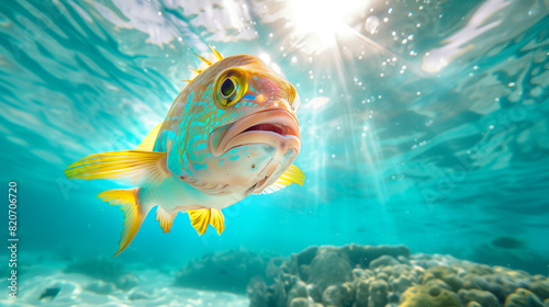 Driftfish fish underwater photo