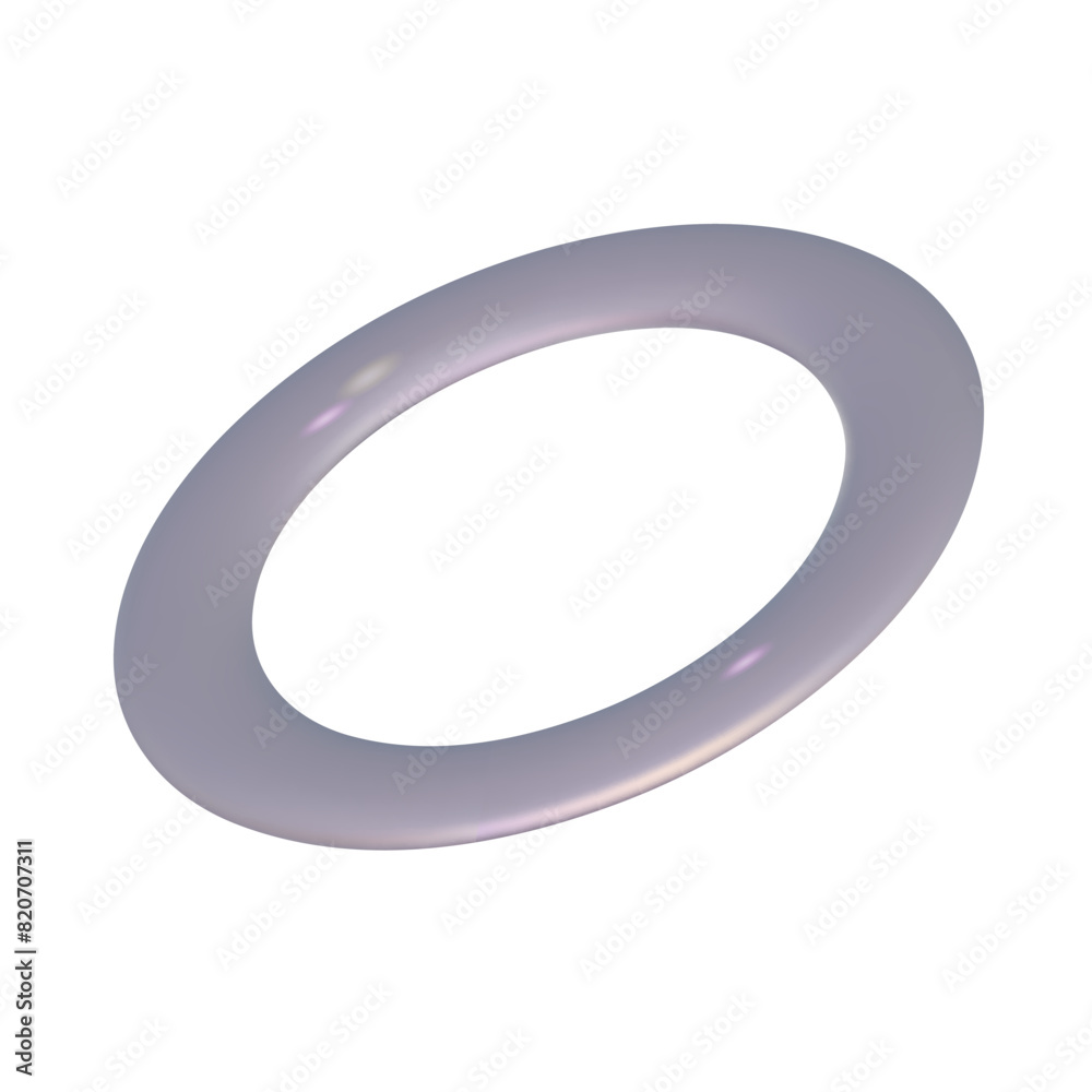 Chrome 3d round metal element. Silver and purple holographic shape. 3d chrome vector for futuristic and 90s design Chrome 3d round metal element. Silver and purple holographic shape. 3d chrome vector for futuristic and 90s design