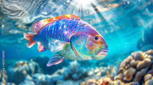 Parrotfish underwater © Juli Soho