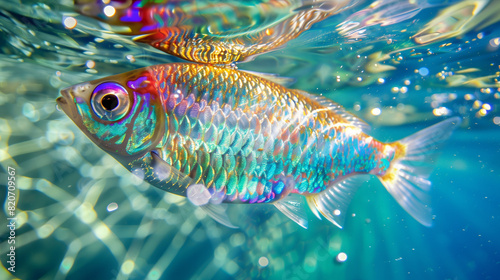 Rainbowfish fish underwater photo