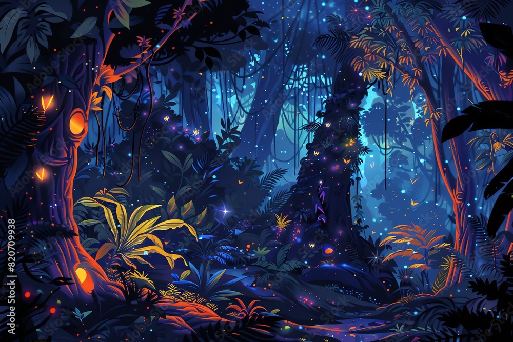 Obraz premium Jungle Dreamscape Background