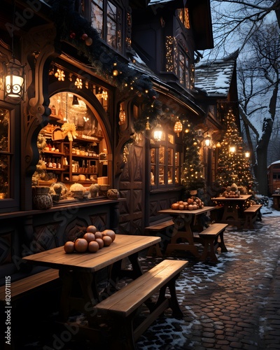 Christmas market in the old town of Gdansk, Poland. © Iman