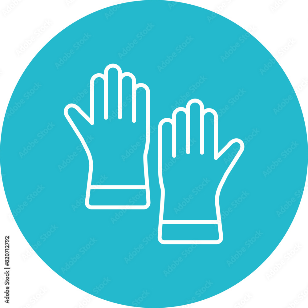 Cleaning Gloves Icon Cleaning Gloves Icon