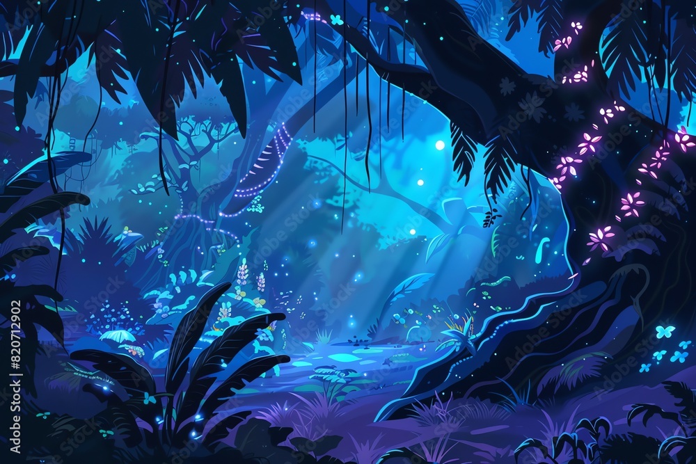 Fototapeta premium Jungle Dreamscape Background