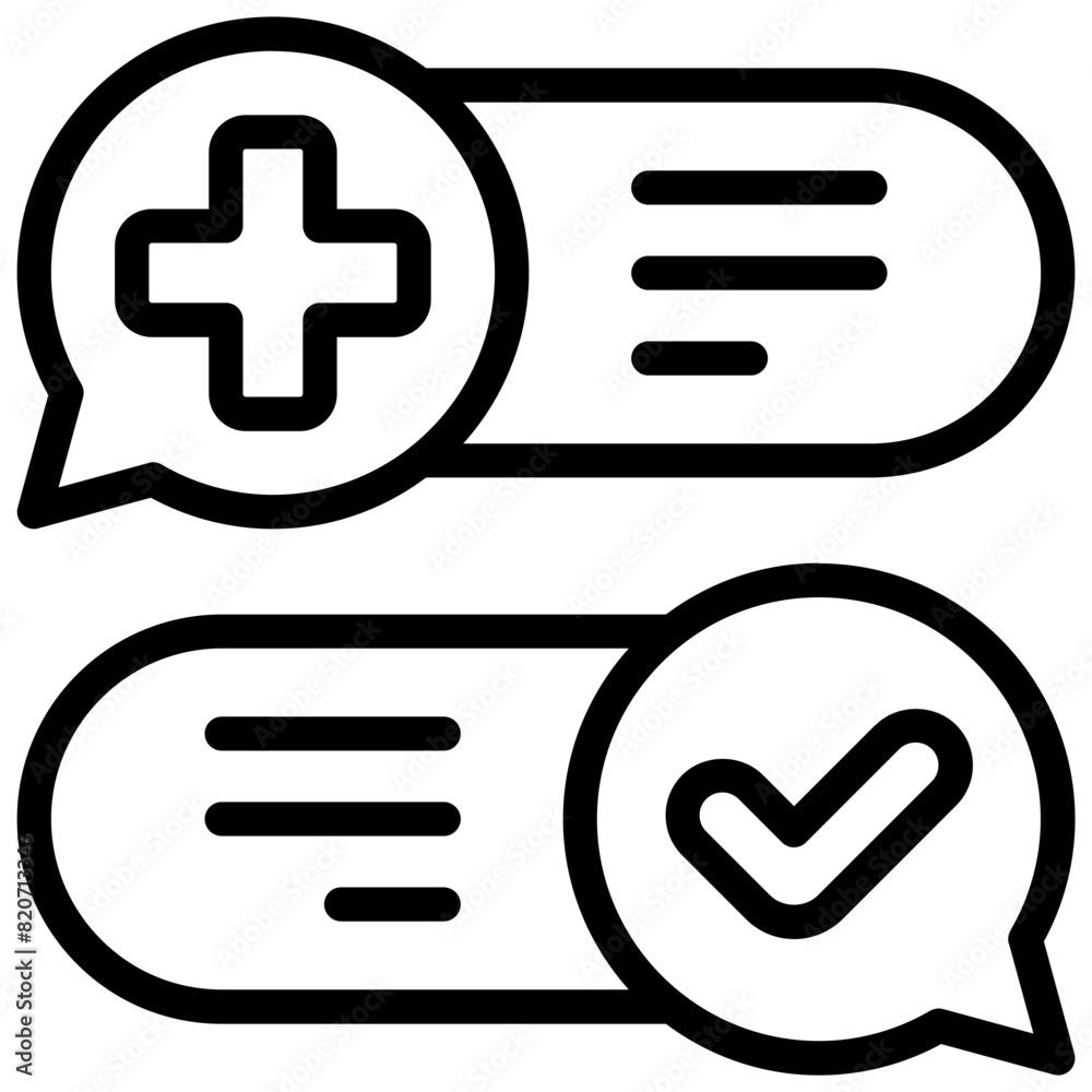 Medical Chat Icon. Chat Consultation Icon Medical Chat Icon. Chat Consultation Icon