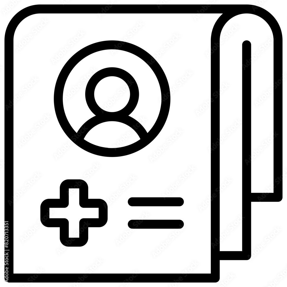 Diagnose Icon. medical record icon
Diagnose Icon. medical record icon