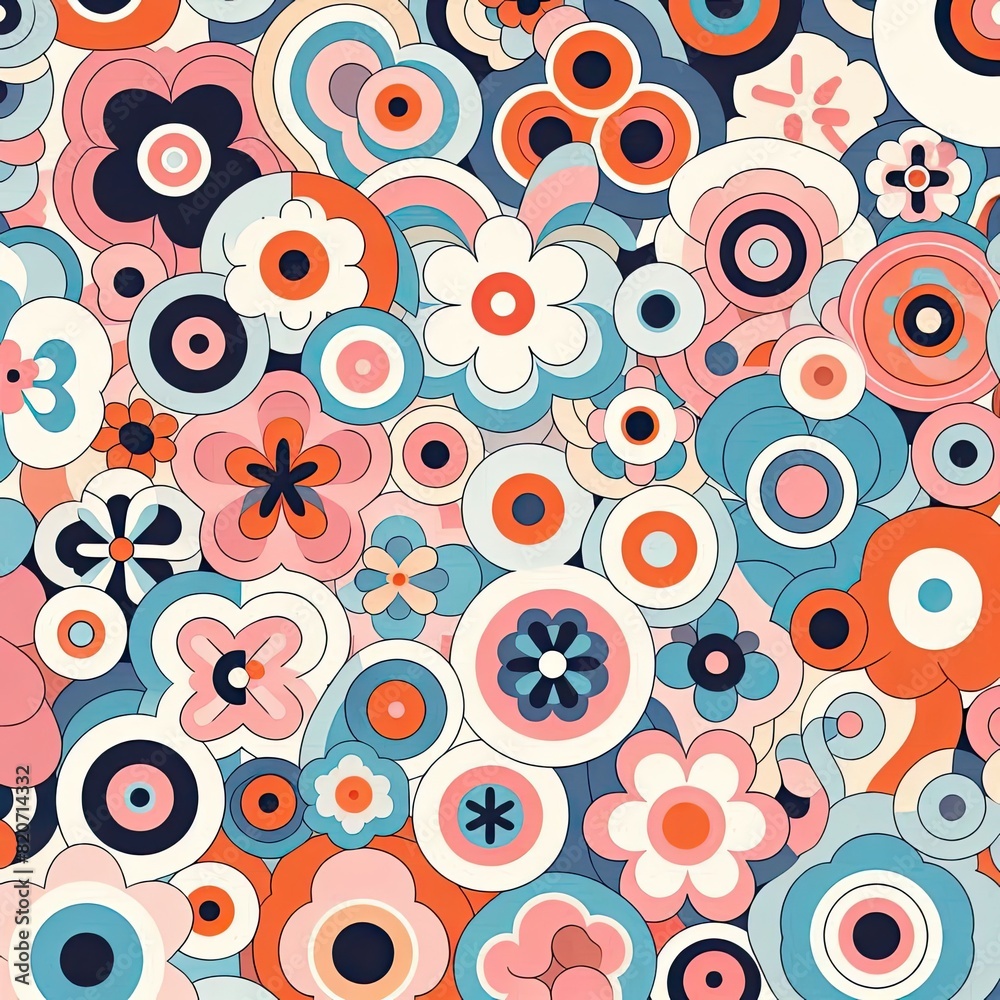 Vibrant floral tapestry with Generative AI. Vibrant floral tapestry with Generative AI.