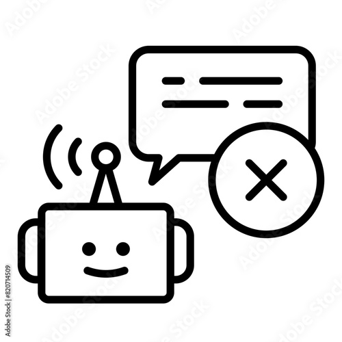 A chat AI robot that conveys incorrect information.