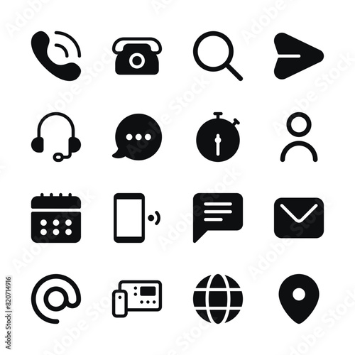 Contacts Icon Set