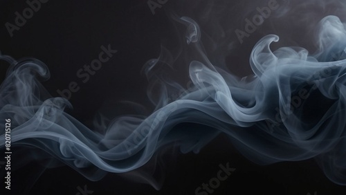 Dark background with smoke, generative ai photo