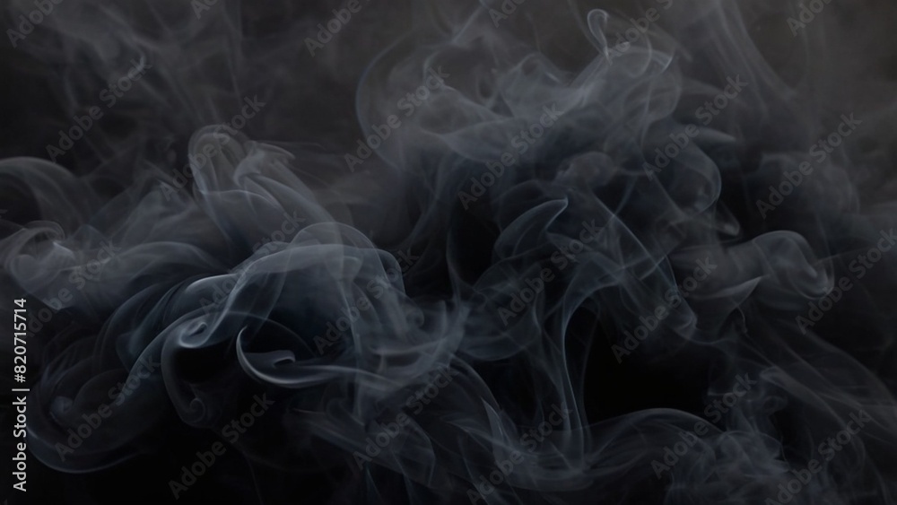 Smoky dark background, generative ai