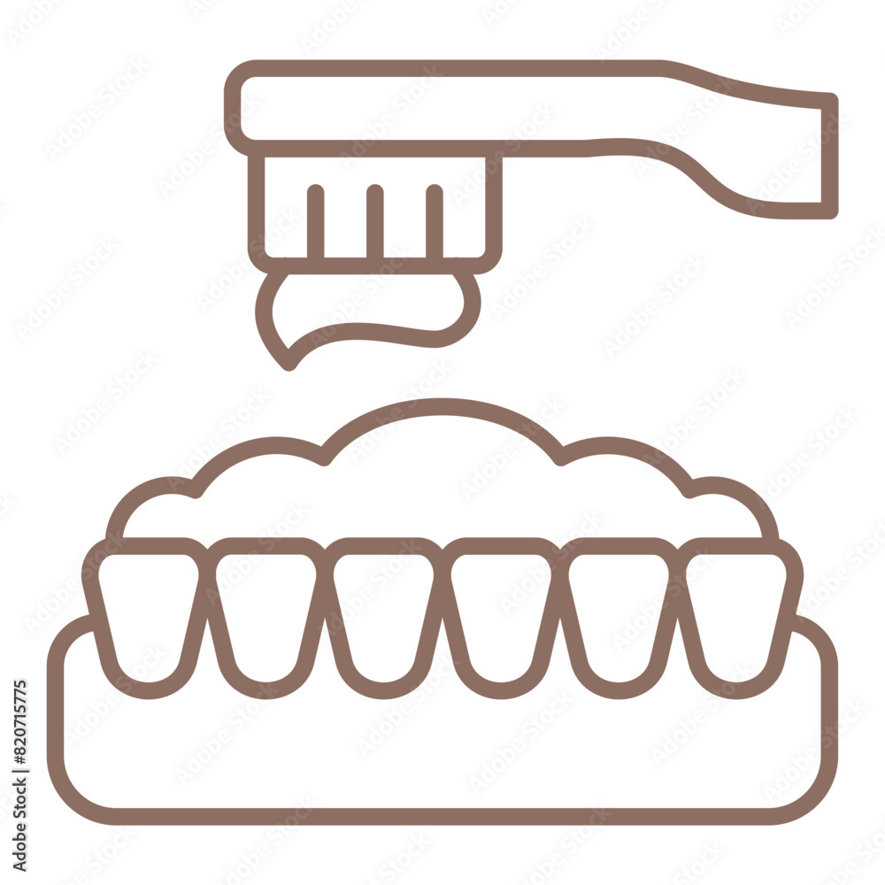 Teeth Brushing Icon Teeth Brushing Icon