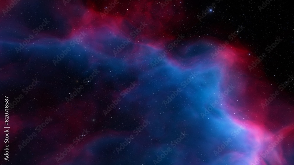 Fototapeta premium Universe filled with stars, nebula and galaxy 