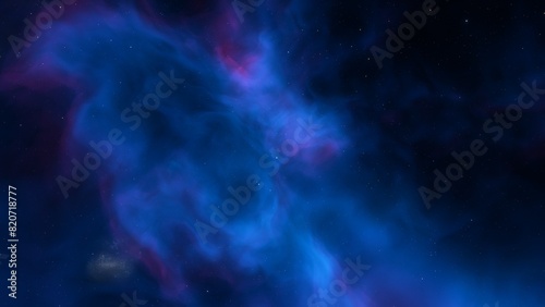 Universe filled with stars  nebula and galaxy 