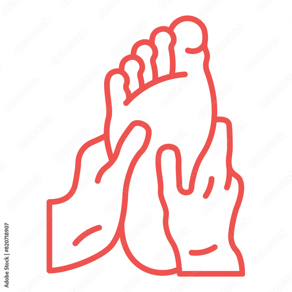 Obraz premium Foot Massage Icon