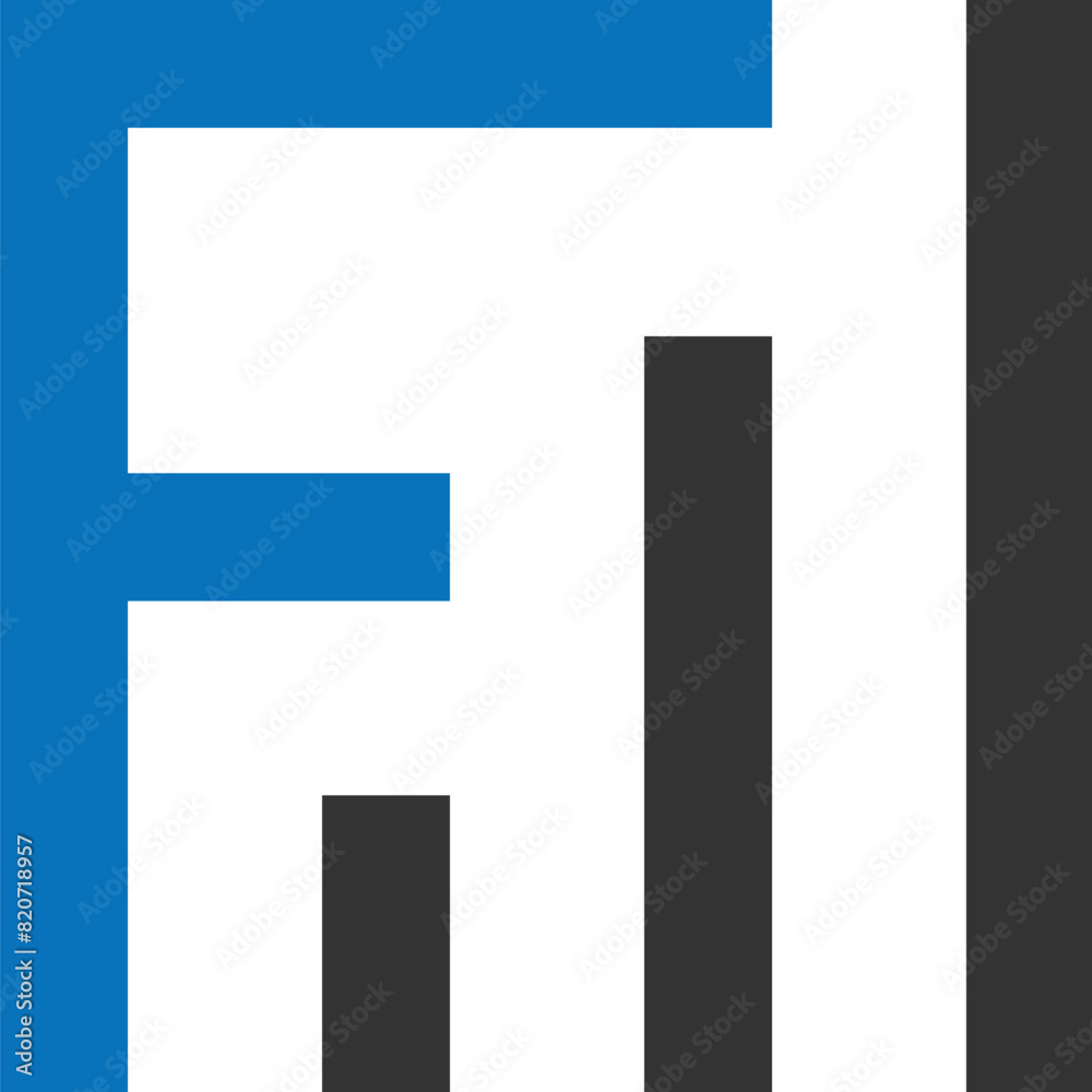 Letter F with Finance Growth Logo design Letter F with Finance Growth Logo design