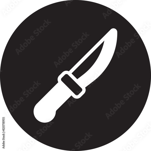knife glyph icon