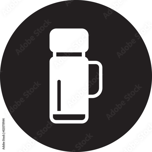 thermos glyph icon