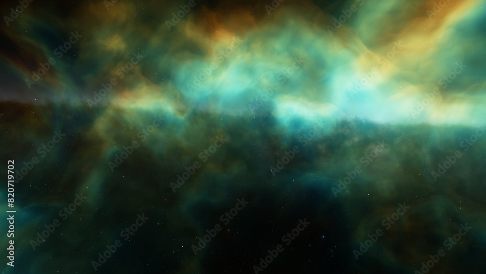 Fototapeta premium nebula gas cloud in deep outer space