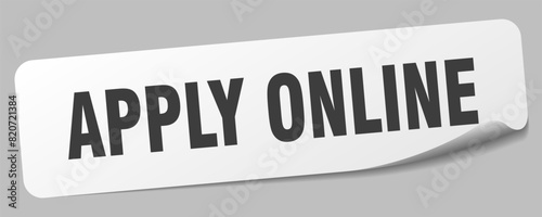 apply online sticker. apply online label