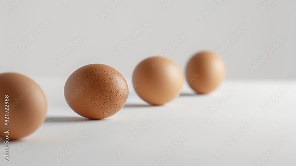 chicken eggs on a white background chicken eggs on a white background