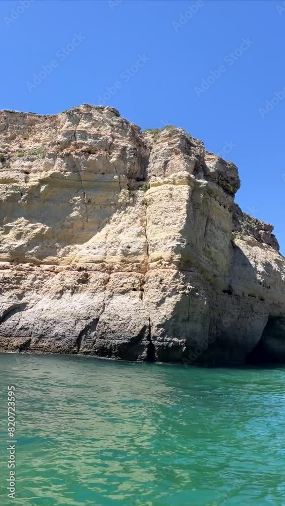 Portimao in Portugal, rocks, cliffs, boat trip Portimao in Portugal, rocks, cliffs, boat trip