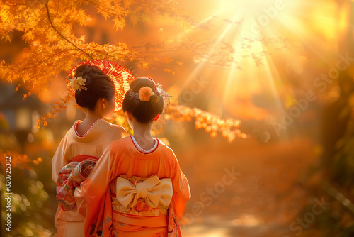 Two Japanese women in their...