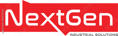 NextGen Typography logo design vector