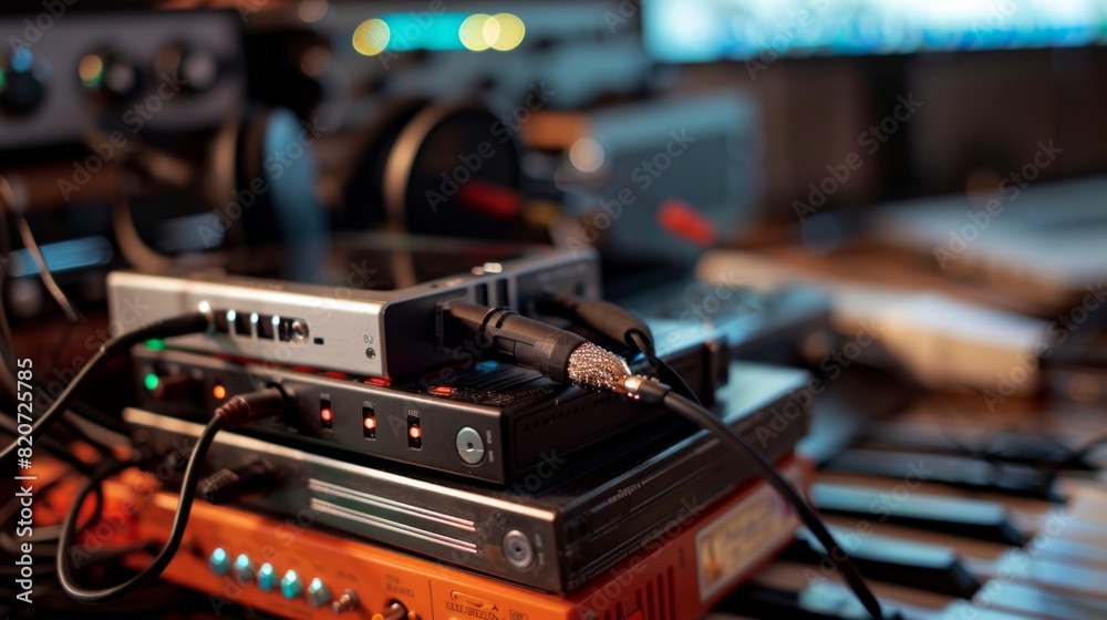 Stack of Audio Recorders with Personal Faith Stories Stack of Audio Recorders with Personal Faith Stories