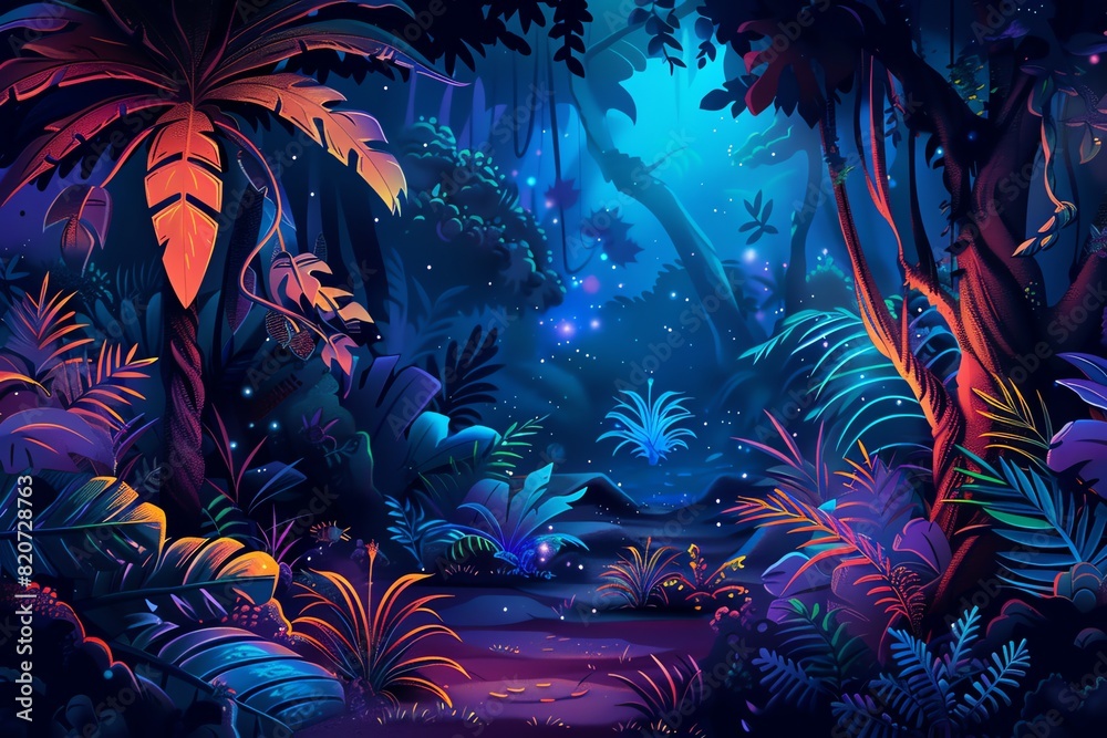 fairy painting jungle background scene fairy painting jungle background scene