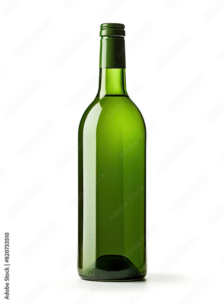 Minimalist Clear Bottle with Pale Green Liquid. Minimalist Clear Bottle with Pale Green Liquid.