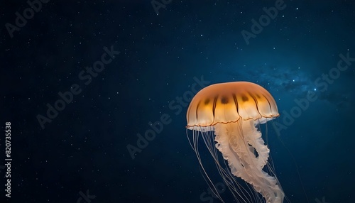 A Jellyfish In A Sea Of Twinkling Stars Upscaled 5