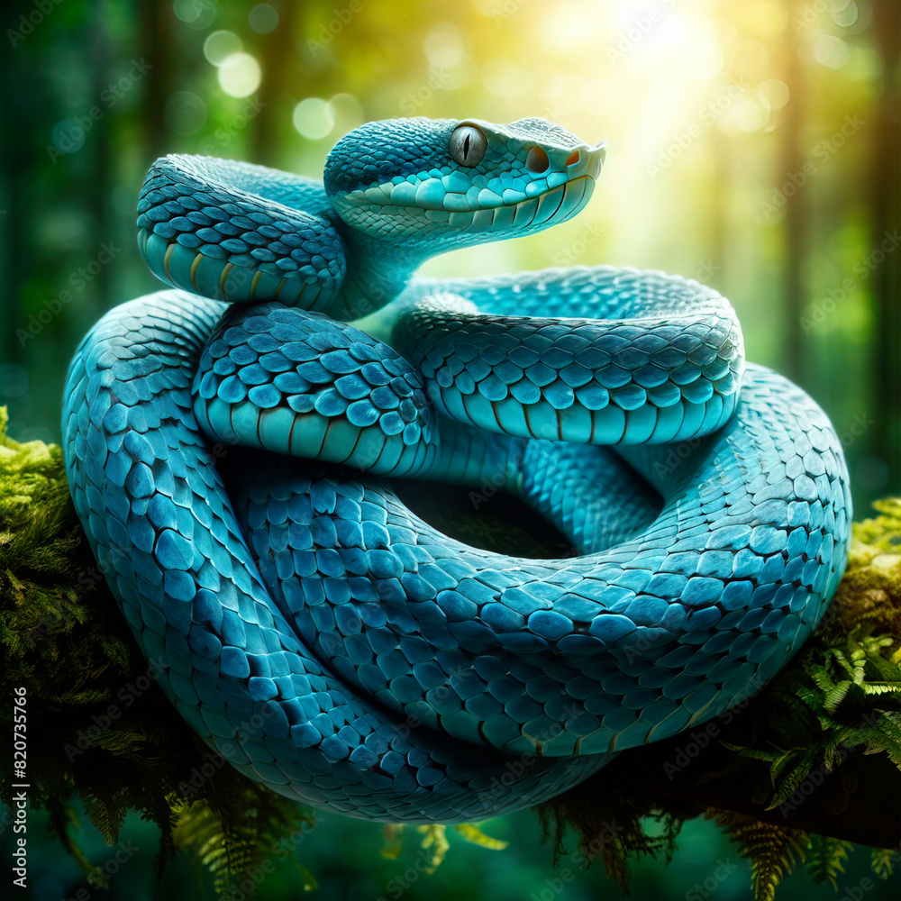 blue viper snake