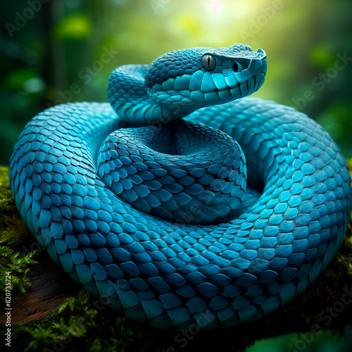 blue viper snake