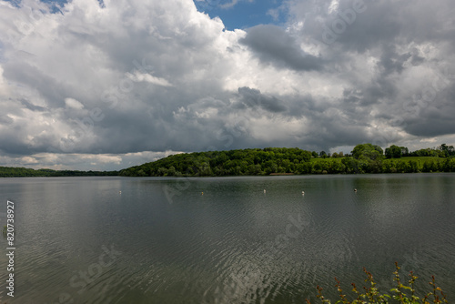 clouds over the lake