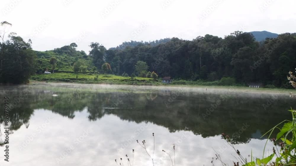 Timelapse of morning scene at morning day ; Timelapse of beautiful lake in indonesia Timelapse of morning scene at morning day ; Timelapse of beautiful lake in indonesia