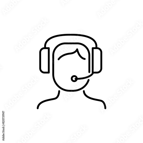 Customer Service, Customer Service, helpline, client service or female Assistant Icon