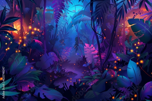 fairy painting jungle background