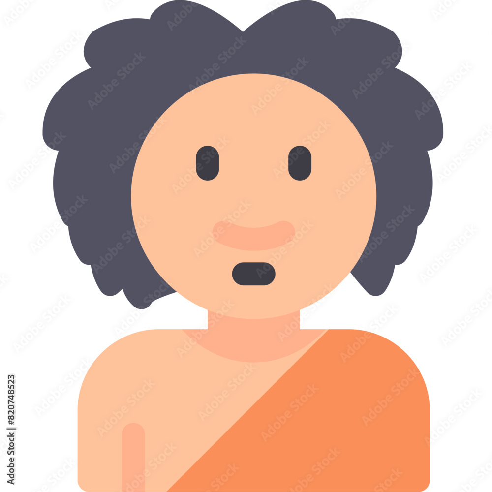 Fototapeta premium Prehistoric Man Icon