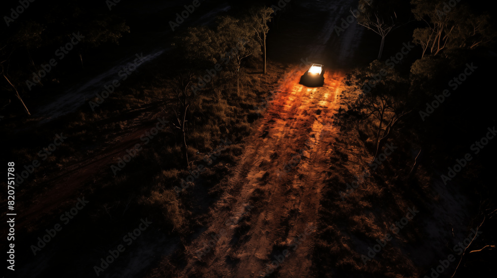 Red Fury: Jeep Renegade Races Through Lush Forest Red Fury: Jeep Renegade Races Through Lush Forest