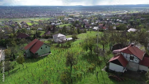 Slavonski Brod aerial view in summer photo