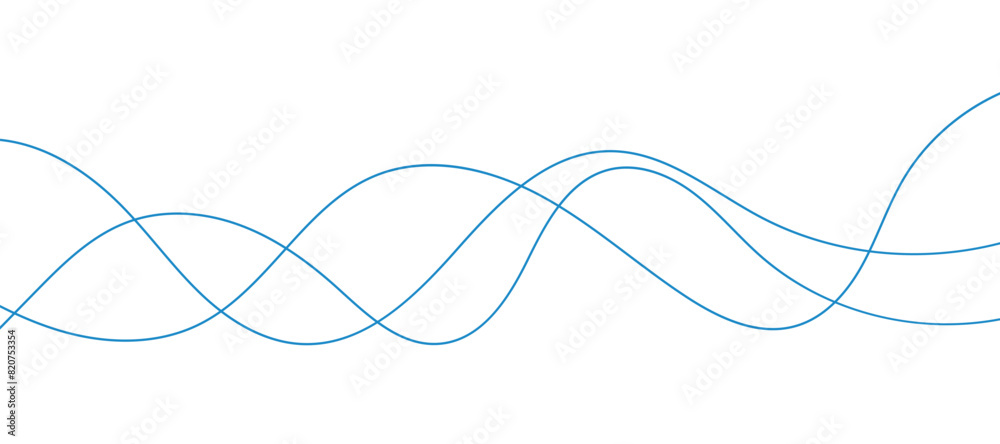 Wave lines vector illustration. Curve wave seamless pattern. Line art striped graphic template. Wave lines vector illustration. Curve wave seamless pattern. Line art striped graphic template.