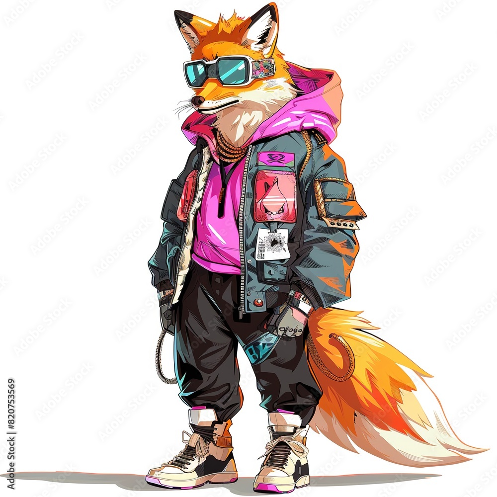 Fox cyberpunk fashion Fox cyberpunk fashion