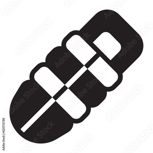 sleeping bag glyph icon