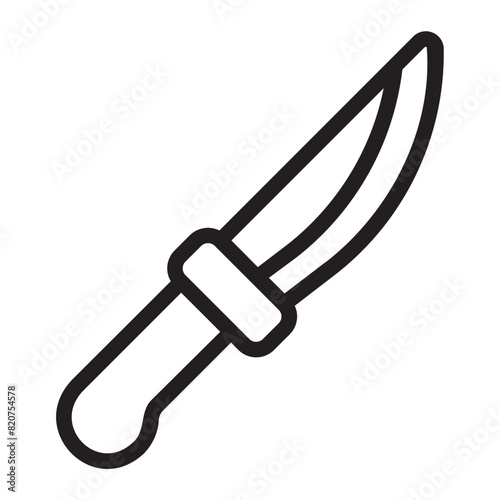 knife line icon