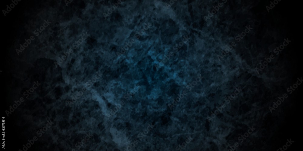 © armans - Abstract dark blue stone grungy wall backdrop background. Blank black concrete texture surface background. dark texture chalk board and black board background.