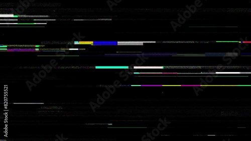 noise glitch colorful line motion background